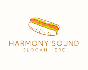 Hot Dog Snack Sandwich  Logo