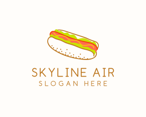 Hot Dog Snack Sandwich  Logo