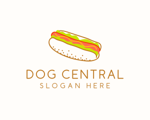 Hot Dog Snack Sandwich  logo design