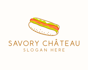 Hot Dog Snack Sandwich  logo design