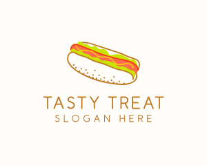 Hot Dog Snack Sandwich  logo design