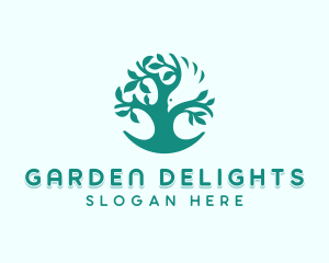 Botanical Wellness Garden logo design