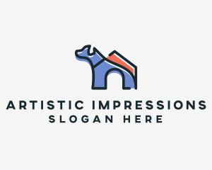 Dog Home Kennel logo design