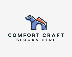 Dog Home Kennel logo design