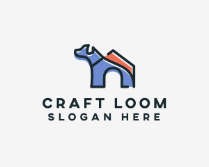 Dog Home Kennel logo design