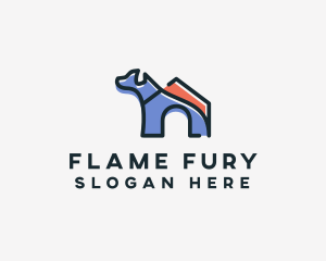 Dog Home Kennel logo design