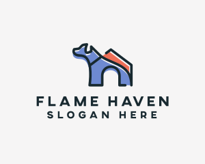 Dog Home Kennel logo design