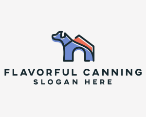 Dog Home Kennel logo design