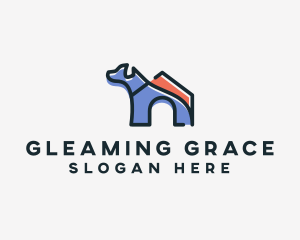 Dog Home Kennel logo design