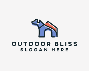 Dog Home Kennel logo design