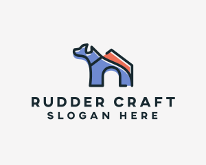 Dog Home Kennel logo design