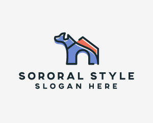 Dog Home Kennel logo design