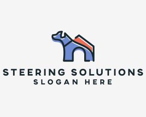 Dog Home Kennel logo design