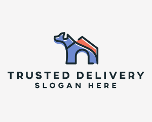 Dog Home Kennel logo design