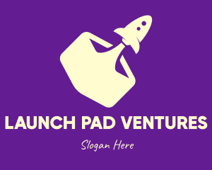 Rocket Launch Startup logo design