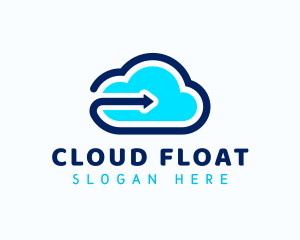 Cloud Arrow Forward logo design