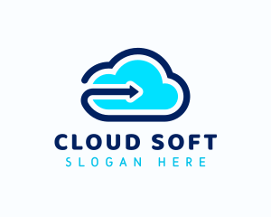 Cloud Arrow Forward logo design