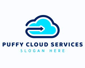 Cloud Arrow Forward logo design