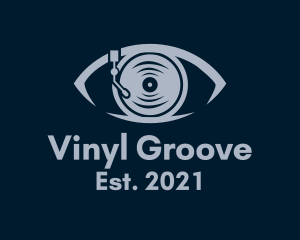 DJ Vinyl Record  logo
