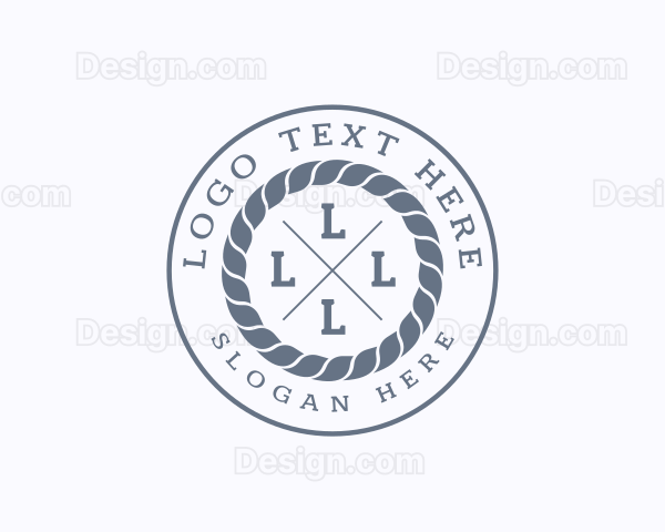 Hipster Rope Marine Logo