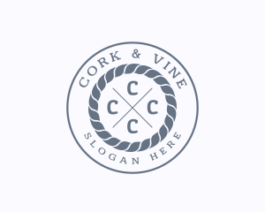 Hipster Rope Marine logo design