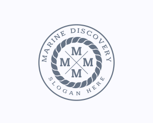 Hipster Rope Marine logo design