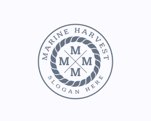 Hipster Rope Marine logo design