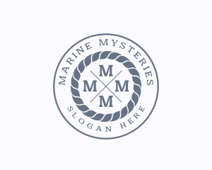 Hipster Rope Marine logo design