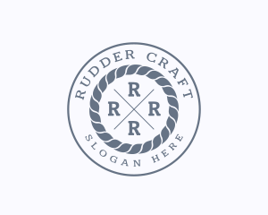 Hipster Rope Marine logo design