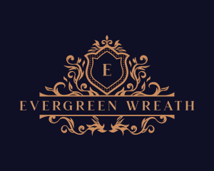 Luxury Ornament Wreath logo design