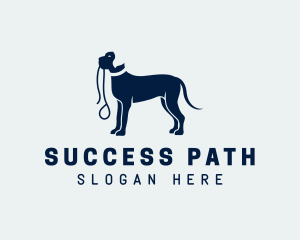 Pet Dog Walker Leash Logo