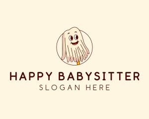 Happy Mop Cleaner logo design