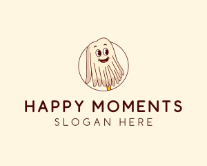 Happy Mop Cleaner logo design