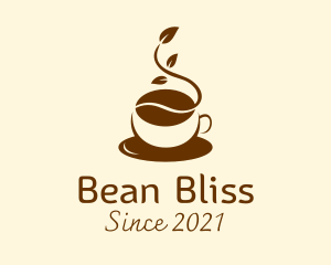 Natural Coffee Bean  logo design