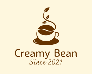 Natural Coffee Bean  logo design