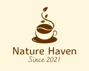 Natural Coffee Bean  logo design