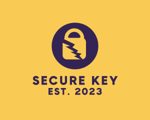 Electric Secure Padlock logo