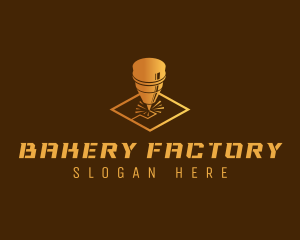 Laser Machine Factory logo design