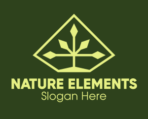 Nature Diamond Plant logo design