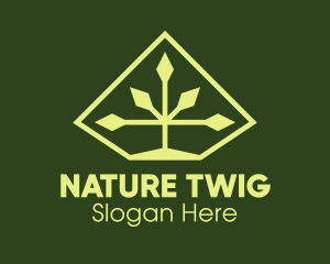 Nature Diamond Plant logo