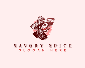 Spicy Chili Mustache logo design