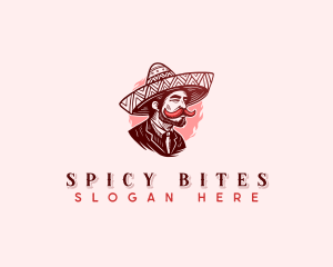 Spicy Chili Mustache logo design