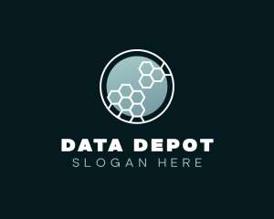 Modern Digital Data logo design