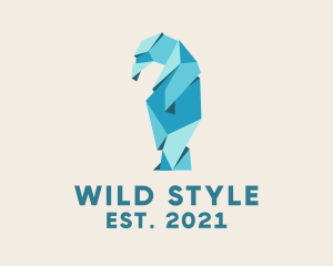 Wild Bear Origami  logo design