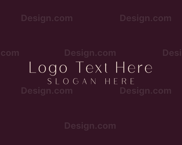 Elegant Minimalist Style Logo