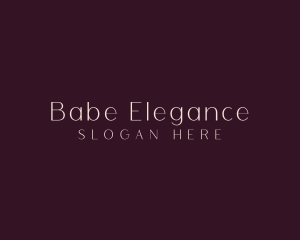 Elegant Minimalist Style logo design