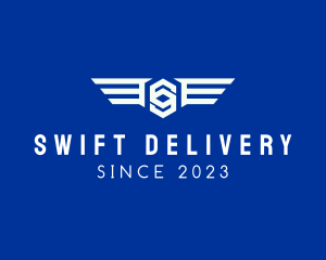 Delivery Package Wings logo design