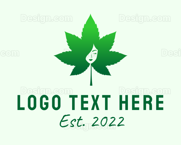 Cosmetic Marijuana Leaf Logo