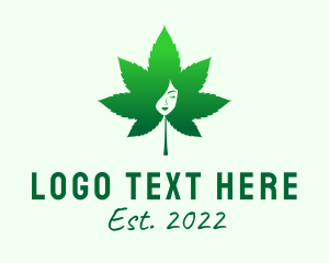 Cosmetic Marijuana Leaf logo