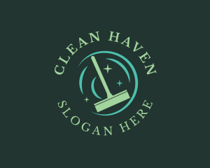 Cleaning Squeegee Housekeeper logo design